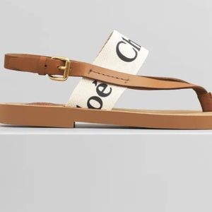 Chloe woody thong sandal